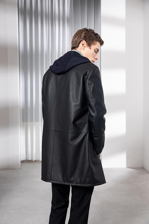 callisto绵羊皮革皮风衣  FQFLT043Y 商品图3