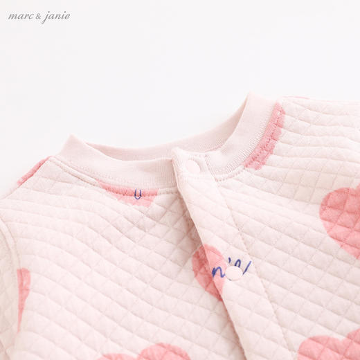 马克珍妮秋装 男女宝宝空气层连体衣 婴儿外出服213027 商品图3