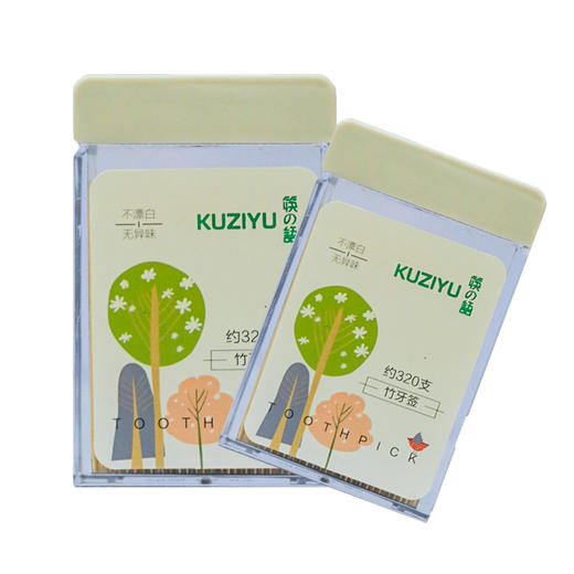 筷之语碳化竹牙签320只装【ZYQ320】 商品图1