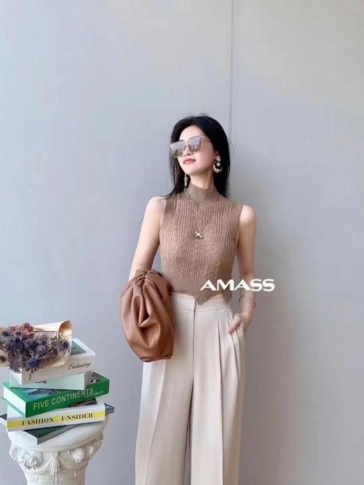 3楼阿玛施AMASS咖色羊绒背心 商品图2
