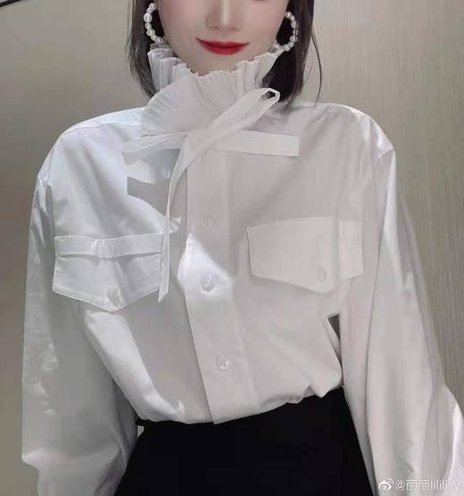 3楼阿玛施AMASS木耳边衬衣 商品图0