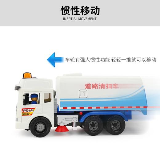 乐飞玩具车男孩儿童惯性垃圾车超大道路清扫车扫地车环卫清洁车DFS-LF-5881-5890-9082-9555-9881 商品图2