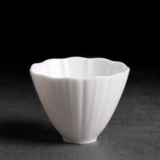 德化高白瓷小茶杯陶瓷主人杯薄胎纯白色玉瓷品茗杯薄胚功夫单个杯 商品图1