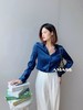 3楼阿玛施AMASS蓝色蚕丝衬衣 商品缩略图1