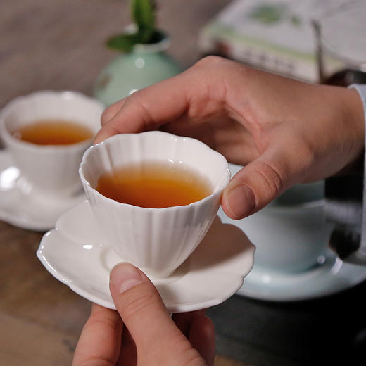德化高白瓷小茶杯陶瓷主人杯薄胎纯白色玉瓷品茗杯薄胚功夫单个杯 商品图3