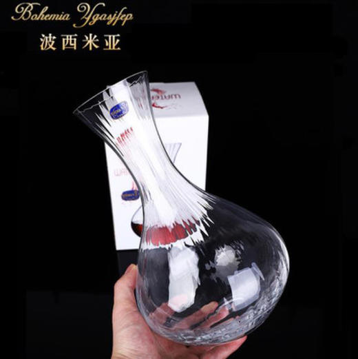 捷克进口BOHEMIA水晶玻璃红酒醒酒器棱镜不规则 商品图2