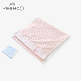 英氏-浴巾毛巾（春）C9蓝无捻小浴巾