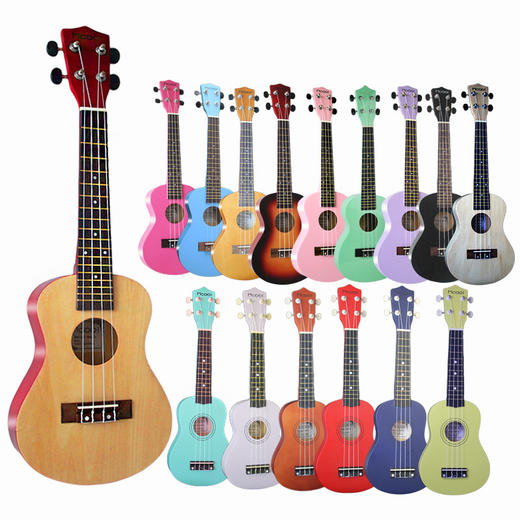 【吉他】21寸初学者学生儿童木质ukulele乌克丽丽尤克里里小吉他 商品图0