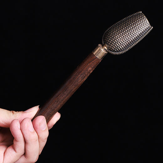 茶匙量勺单个茶叶勺量取茶勺实木家用茶铲功夫茶具配件分茶勺长柄 商品图2