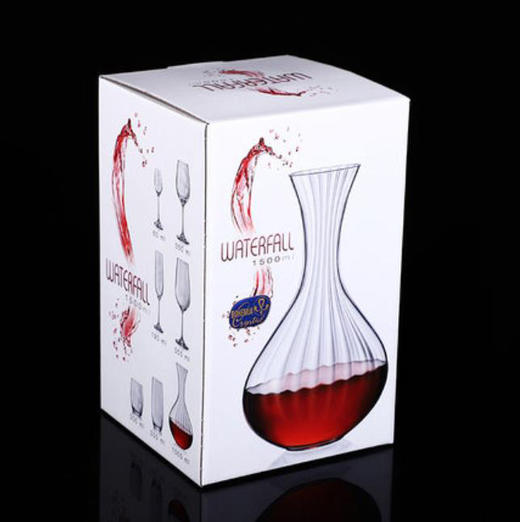 捷克进口BOHEMIA水晶玻璃红酒醒酒器棱镜不规则 商品图3