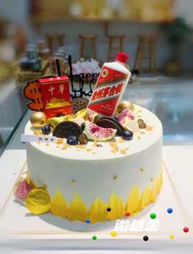 酒瓶款生日蛋糕