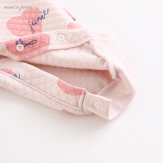 马克珍妮秋装 男女宝宝空气层连体衣 婴儿外出服213027 商品图4