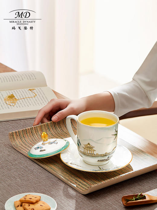 【6F】玛戈隆特 M20西湖盛宴会务盖杯 中国风会议办公家用杯子 礼盒包装 商品图1