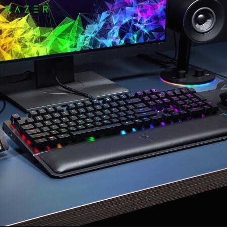 雷蛇(Razer)黑寡妇蜘蛛精英版 机械键盘 有线键盘 游戏键盘 104键 RGB 电竞 黑色 绿轴 商品图0