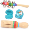 【儿童玩具】木制工艺早教婴幼儿乐器玩具儿童乐器鼓摇铃打击音乐组合套装 商品缩略图1