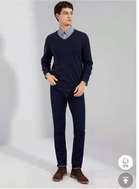 3楼珍贝服饰男式v领羊绒衫