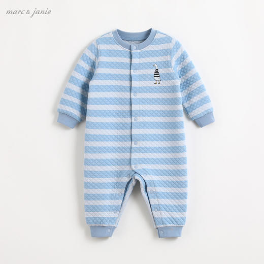 马克珍妮秋装 男女宝宝空气层连体衣 婴儿外出服213027 商品图2