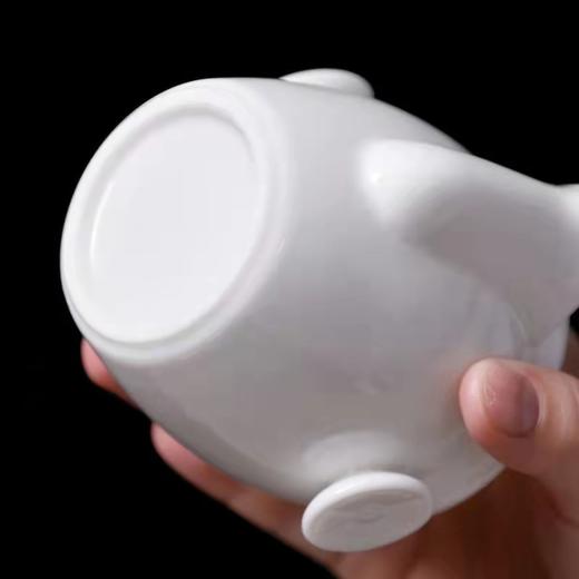 德化白瓷茶壶手工羊脂玉瓷单壶手抓壶陶瓷泡茶壶过滤家用功夫茶具 商品图3