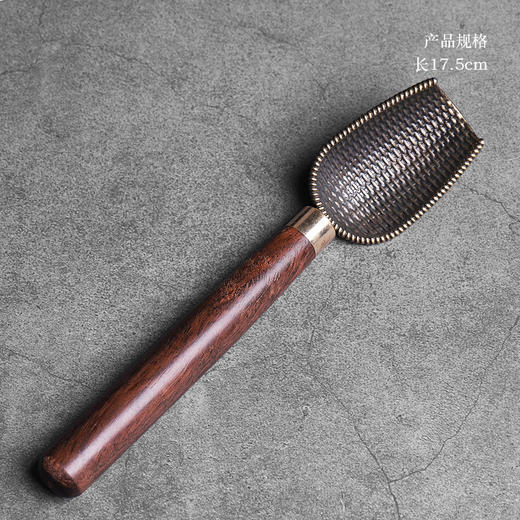 茶匙量勺单个茶叶勺量取茶勺实木家用茶铲功夫茶具配件分茶勺长柄 商品图4