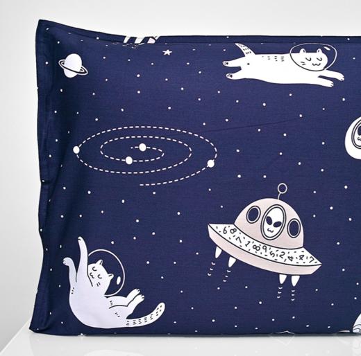 【幸运土猫】如茉原创可爱猫咪枕套大全单只成对全棉包邮 商品图4