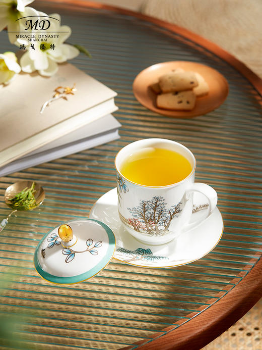 【6F】玛戈隆特 M20西湖盛宴会务盖杯 中国风会议办公家用杯子 礼盒包装 商品图4