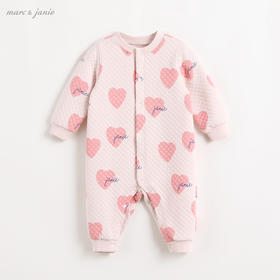 马克珍妮秋装 男女宝宝空气层连体衣 婴儿外出服213027