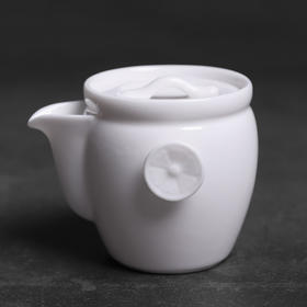 德化白瓷茶壶手工羊脂玉瓷单壶手抓壶陶瓷泡茶壶过滤家用功夫茶具