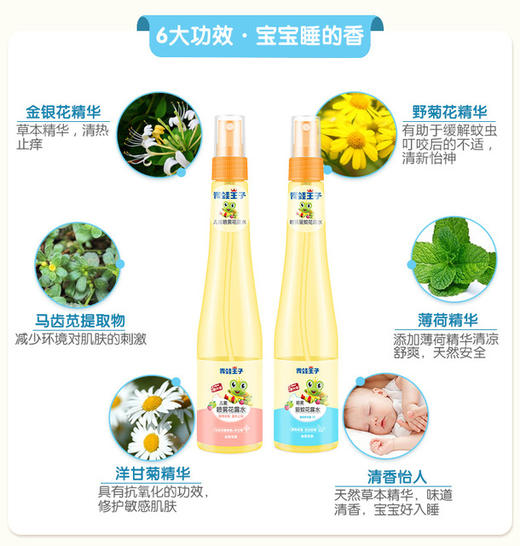 【防蚊水】青蛙王子驱蚊止痒花露水喷雾宝宝婴幼儿止痒防蚊儿童成人防蚊水 商品图1