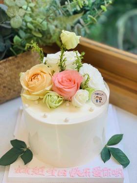 鲜花奶油蛋糕 下单前请仔细阅读商品详情