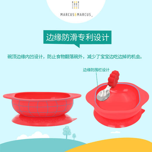 加拿大MARCUS&MARCUS宝宝训练叉勺碗套装【马库狮】 商品图1