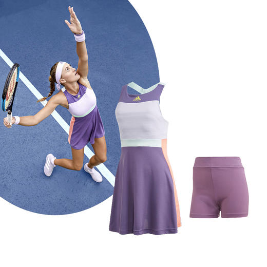 穆古鲁扎澳网 Adidas 2021新款夏季网球连衣裙 商品图1