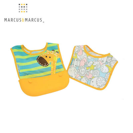 加拿大MARCUS&MARCUS宝宝可拆洗布围兜【马库狮】 商品图0