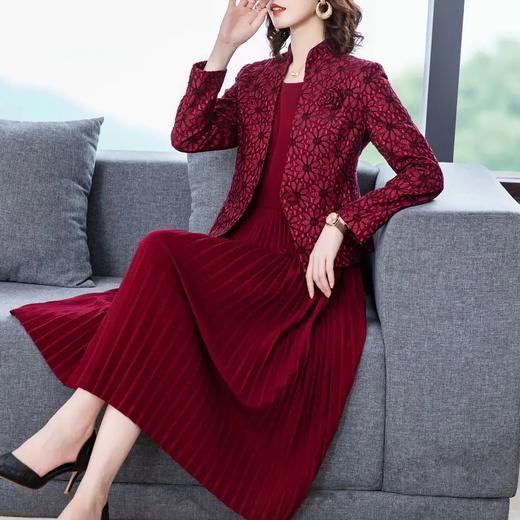 AHM xwf8365秋季气质修身西装外套裙子两件套 商品图1