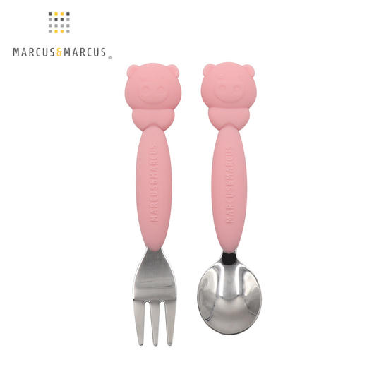 加拿大MARCUS&MARCUS硅胶叉勺套装卡通硅胶不锈钢辅食餐具【马库狮】 商品图9