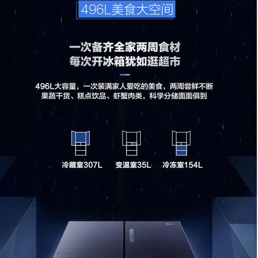 海尔（Haier）冰箱BCD-496WSEBU1 商品图8