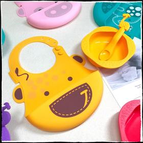 【双十一特价】加拿大MARCUS&MARCUS硅胶餐具三件套/5件套礼盒套装【马库狮】