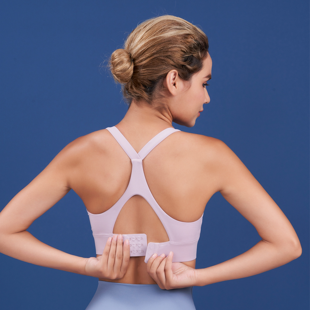 HaWaTa哈瓦塔 新款裸感瑜伽运动内衣女交叉美背跑步搭扣运动文胸