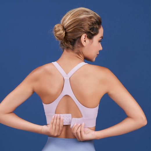 HaWaTa哈瓦塔 新款裸感瑜伽运动内衣女交叉美背跑步搭扣运动文胸 商品图0