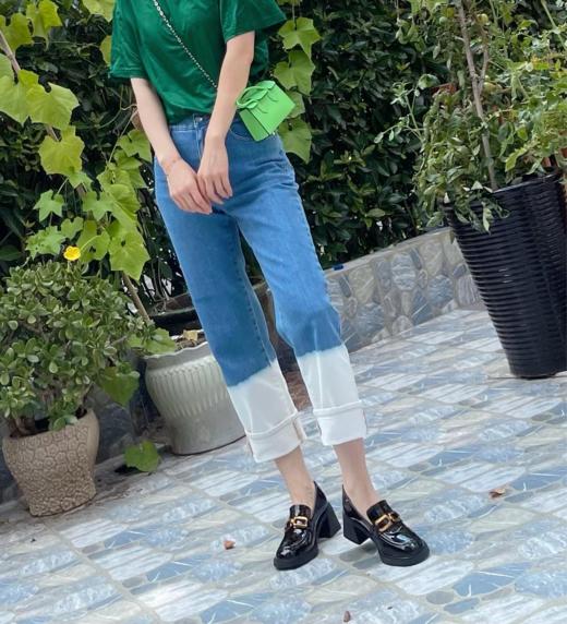 westory女款2021秋季新品真皮立体方跟高跟单鞋W21CM71791 商品图2