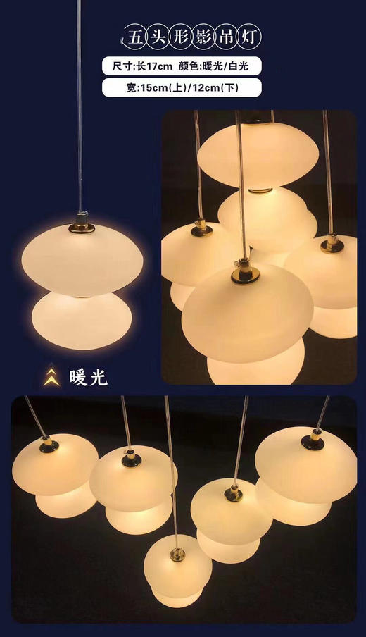 5头形影吊灯【运费自理】 商品图1