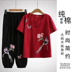 TZW-新款棉麻两件套装