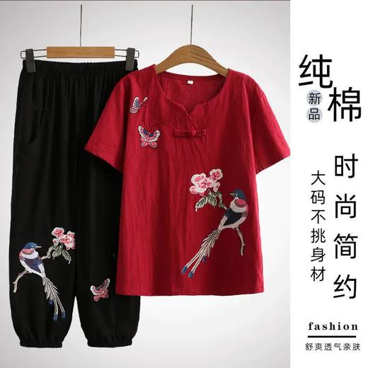 TZW-新款棉麻两件套装 商品图0