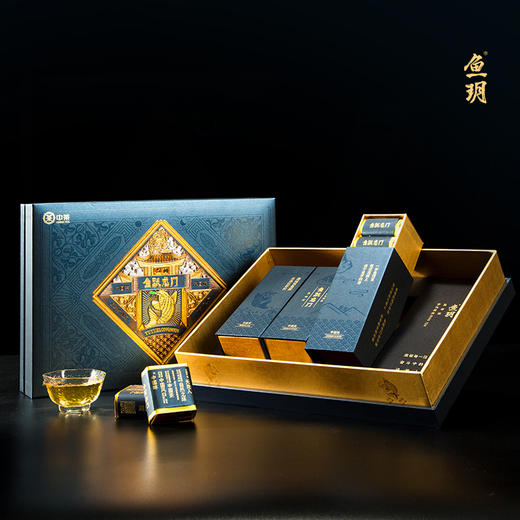 鱼玥-【鱼跃龙门特供】黑砖茶梦想蓝300g （10g/泡*30） 商品图0