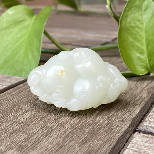 和田玉（羊脂白玉）籽料挂件--财福双得70.75g 商品图7