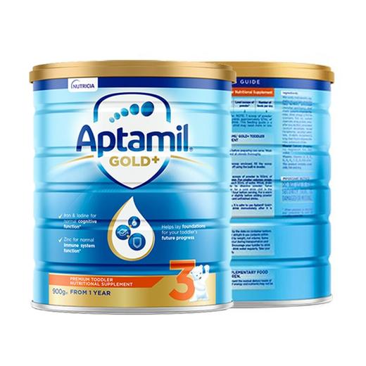 爱他美 金装加强奶粉3段 900克 两罐装 澳洲 商品图0