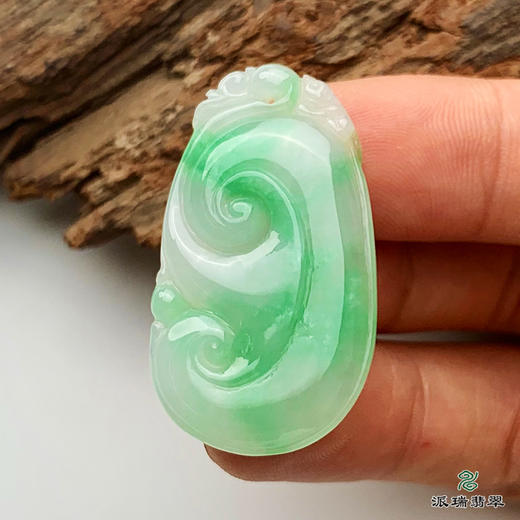 派瑞翡翠 翡翠挂件 冰糯种 绿色 商品图2