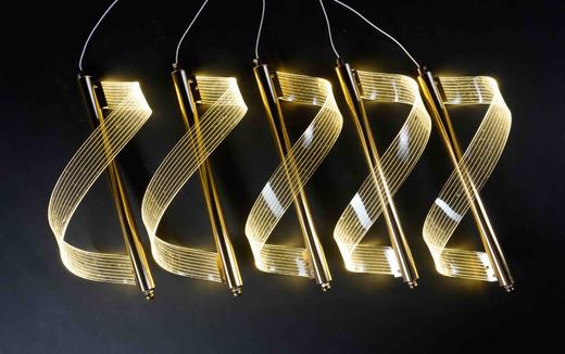 5头拉丝扭纹吊灯【运费自理】 商品图2