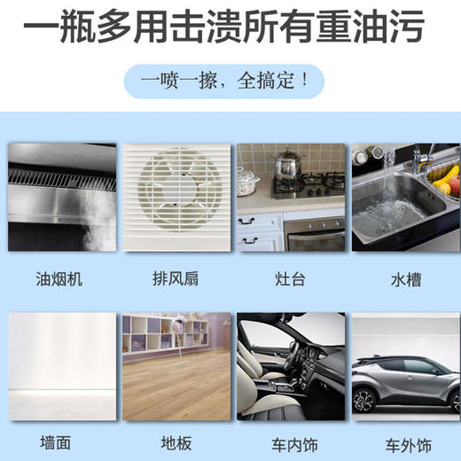 【油污“终结者” 买2送1，买3送2】轻松瓦解重油污一喷就掉一擦就净气味清新不伤材质高密泡沫免水洗Enomoto密泡油污净 商品图2