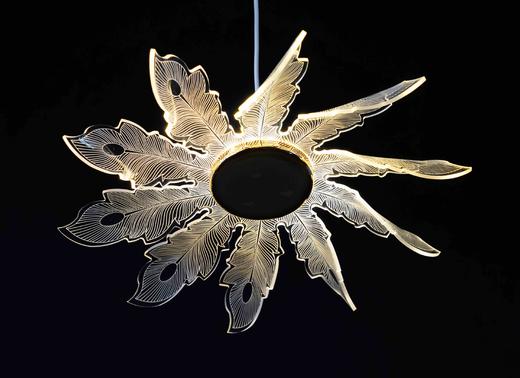5头拉丝太阳花吊灯【运费自理】 商品图1