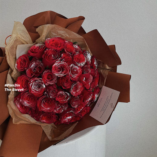 银河极光  银红玫瑰 · 花束 商品图3